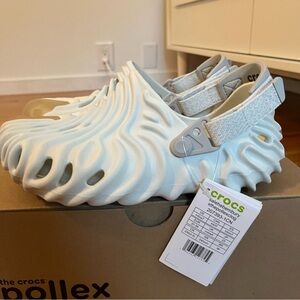 BRAND NEW salehe bembury x crocs polled clogs almost white mens 5 women’s 7